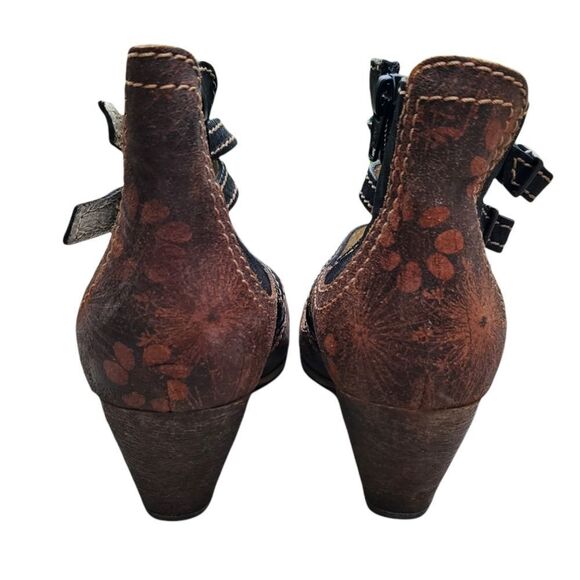 VINTAGE ROVERS heeled Leather Strapped Heels size 39 - Picture 8 of 16